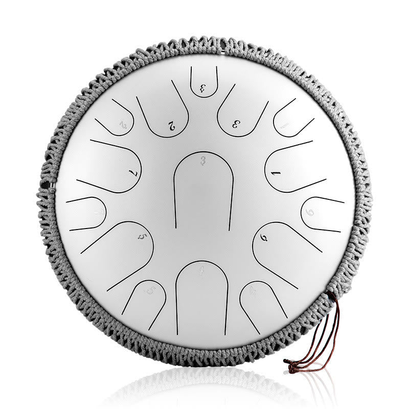 Nimara Ritual Steel Tongue Drum Sound Healing Mindfulness Meditation Drum Kit 15 Note 14 Inch Percussion Instrument