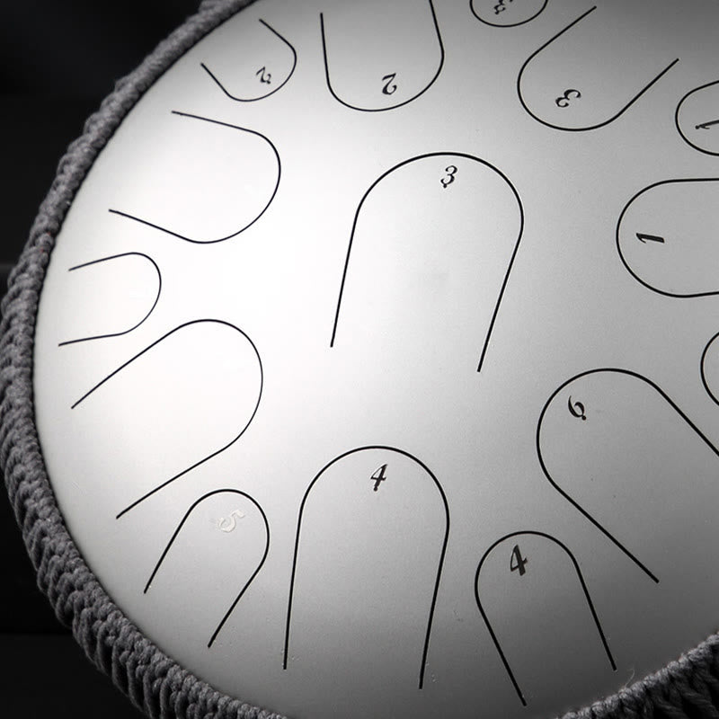 Nimara Ritual Steel Tongue Drum Sound Healing Mindfulness Meditation Drum Kit 15 Note 14 Inch Percussion Instrument