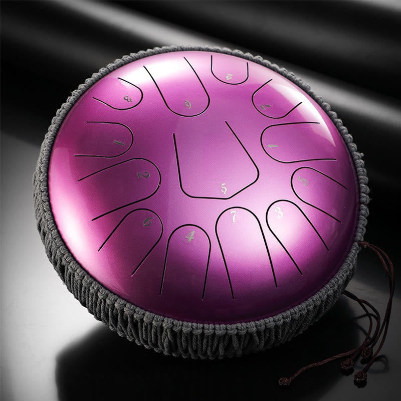 Nimara Ritual Steel Tongue Drum Sound Healing Meditation Drum Kit 13 Note 12 Inch Percussion Instrument