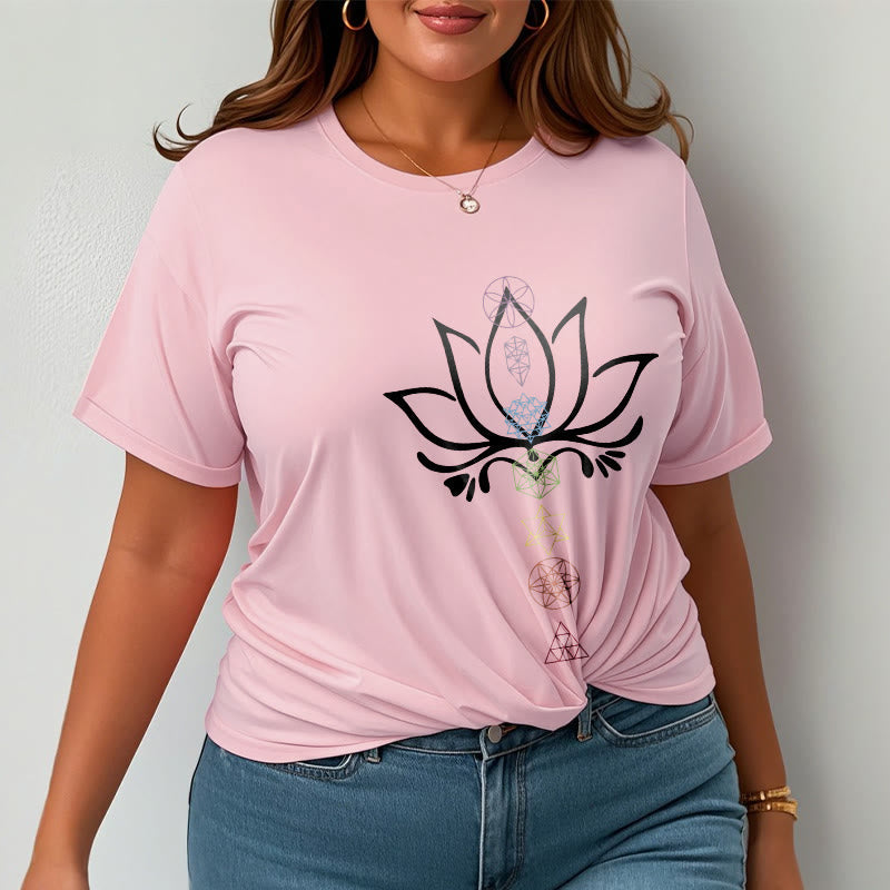 Nimara Ritual Lotus Sacred Geometry Tee T-shirt