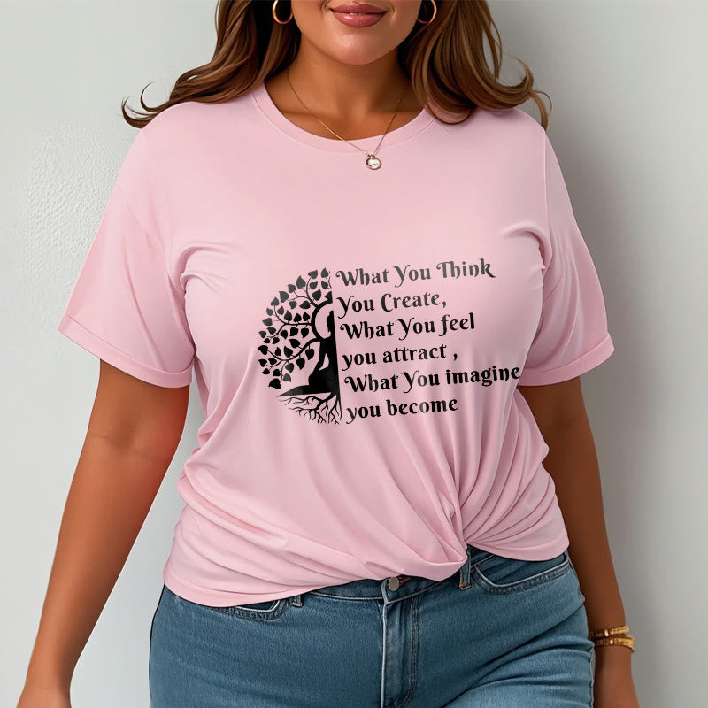 Nimara Ritual Half-meditation Buddha Tree Tee T-shirt
