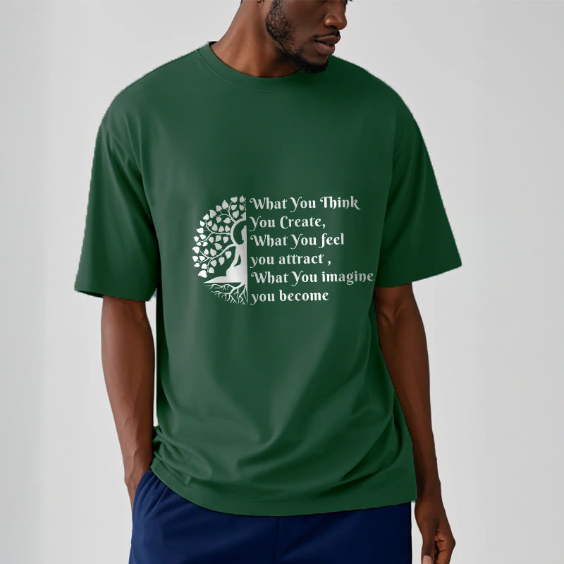 Nimara Ritual Half-meditation Buddha Tree Tee T-shirt