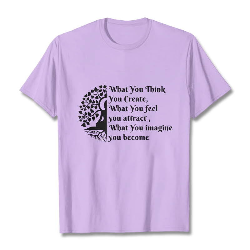 Nimara Ritual Half-meditation Buddha Tree Tee T-shirt