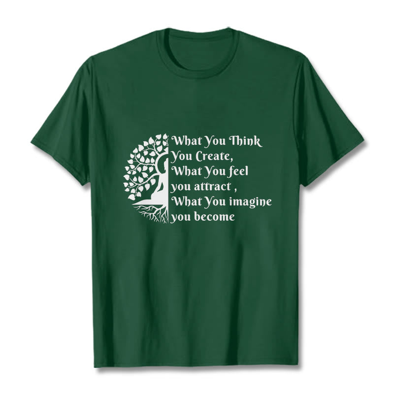 Nimara Ritual Half-meditation Buddha Tree Tee T-shirt