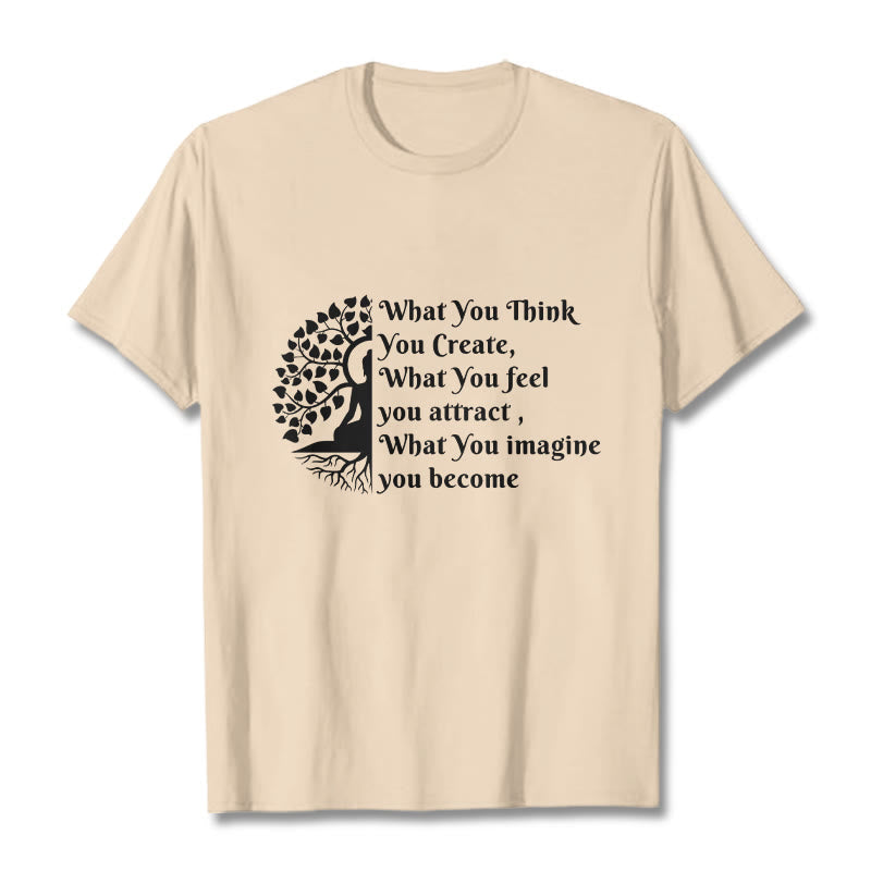 Nimara Ritual Half-meditation Buddha Tree Tee T-shirt