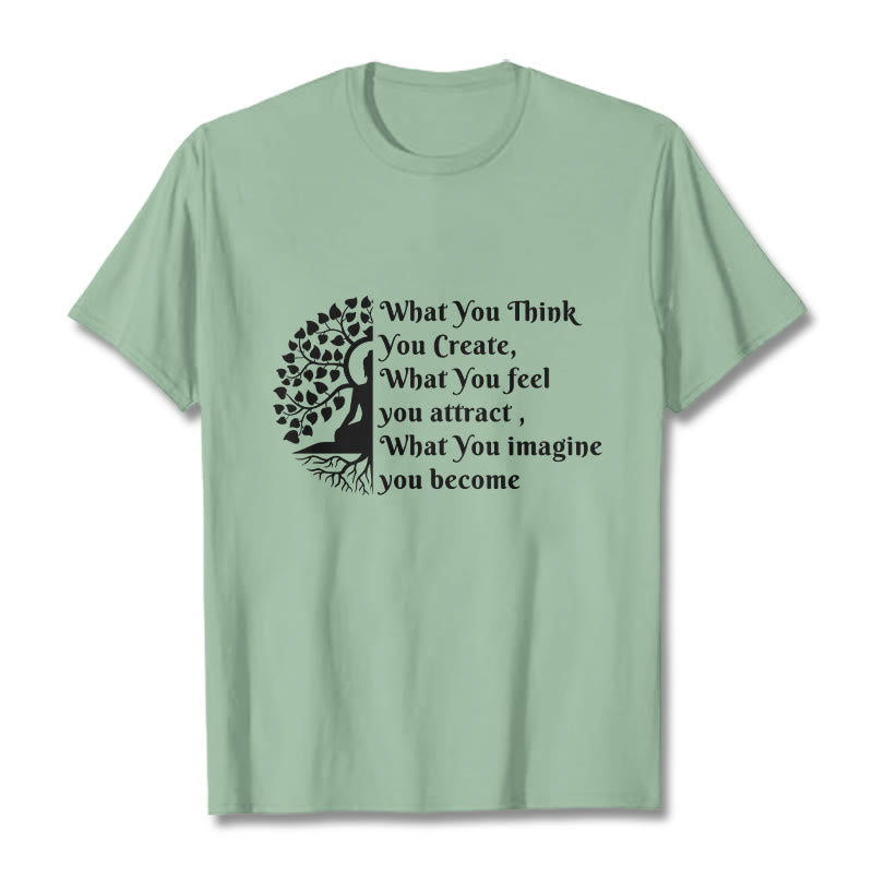 Nimara Ritual Half-meditation Buddha Tree Tee T-shirt