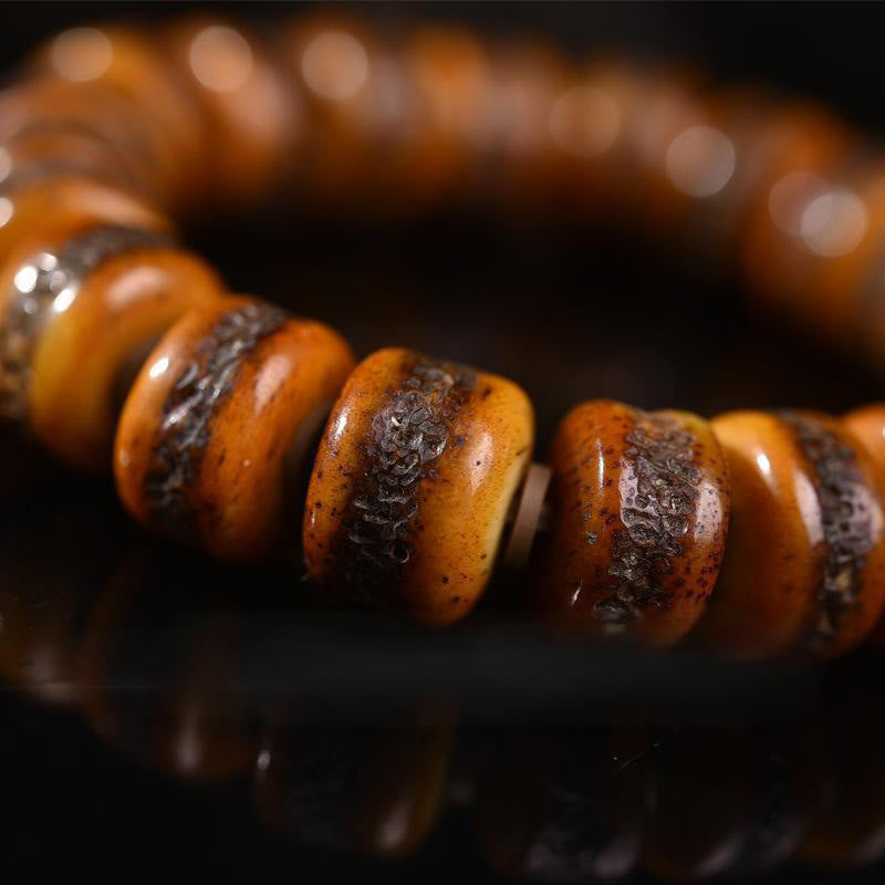 Nimara Ritual Vintage Tibetan Bone Beads Skull Balance Bracelet