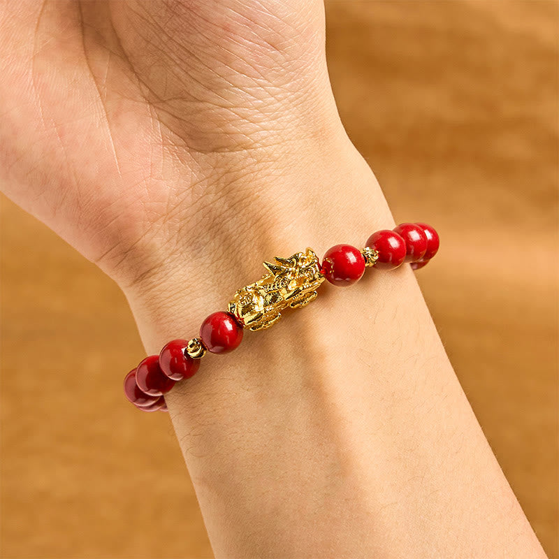 Nimara Ritual Cinnabar PiXiu Calm Blessing Bracelet