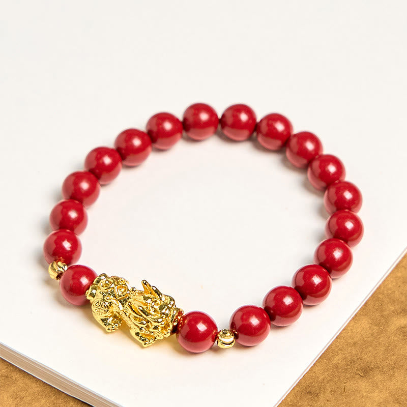 Nimara Ritual Cinnabar PiXiu Calm Blessing Bracelet