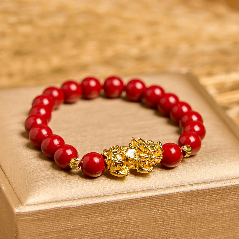 Nimara Ritual Cinnabar PiXiu Calm Blessing Bracelet