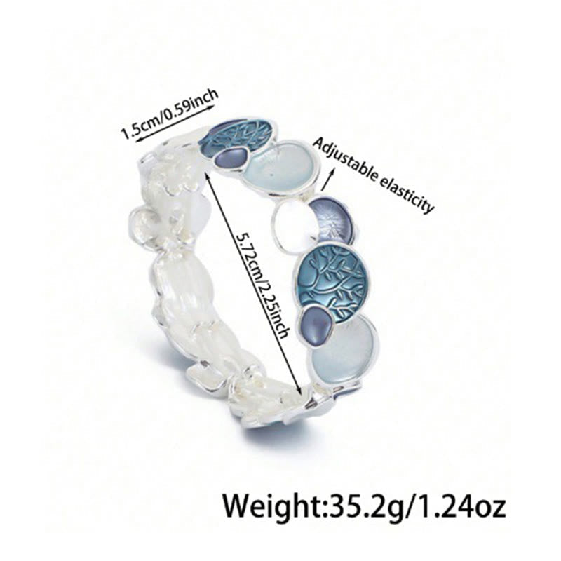 Nimara Ritual The Tree Of Life Round Pattern Unity Alloy Elastic Bracelet Bangle