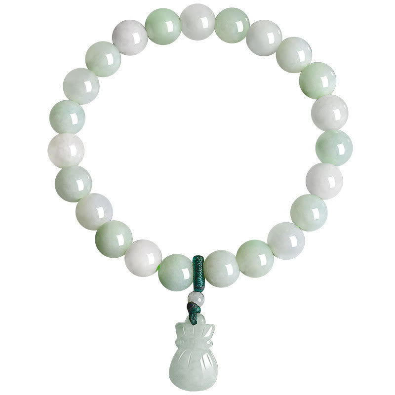 Nimara Ritual Natural Jade Money Bag Charm Luck Bracelet