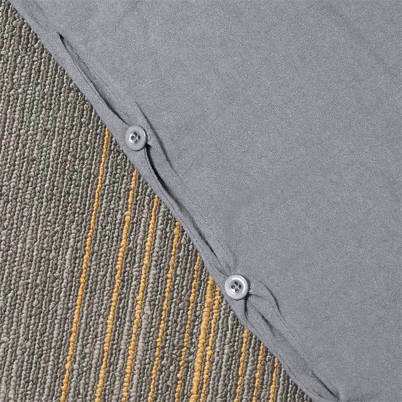 Nimara Ritual Casual Pure Color Hollow Button Cuff Design Women's Cotton Linen Pants With Pockets