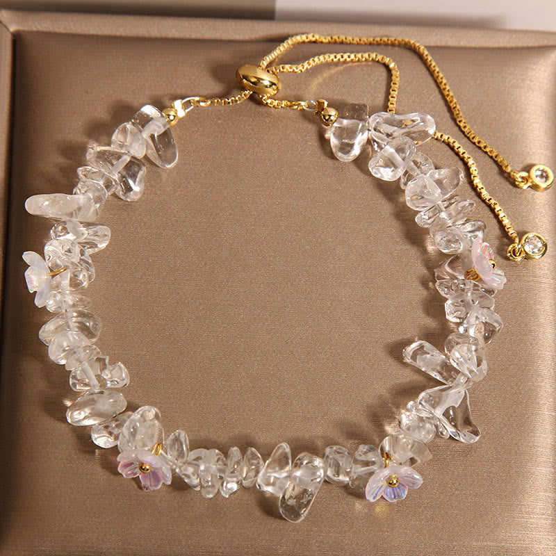 Nimara Ritual Various Gravel Crystals White Crystal Blue Crystal Protection Bracelet