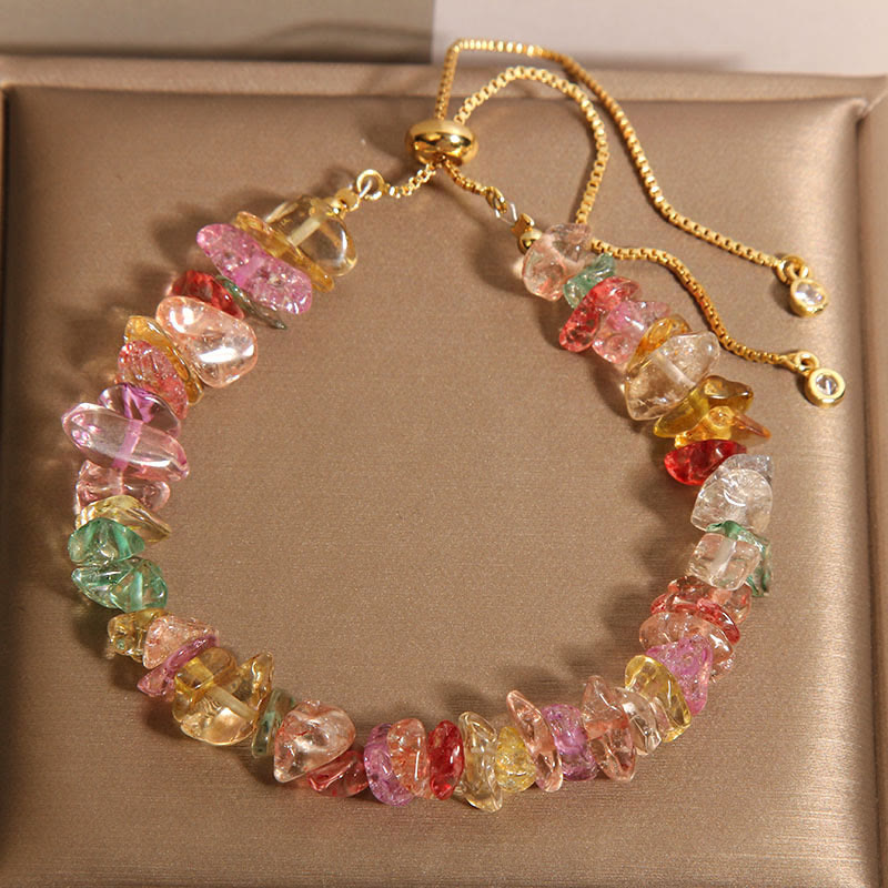 Nimara Ritual Various Gravel Crystals White Crystal Blue Crystal Protection Bracelet