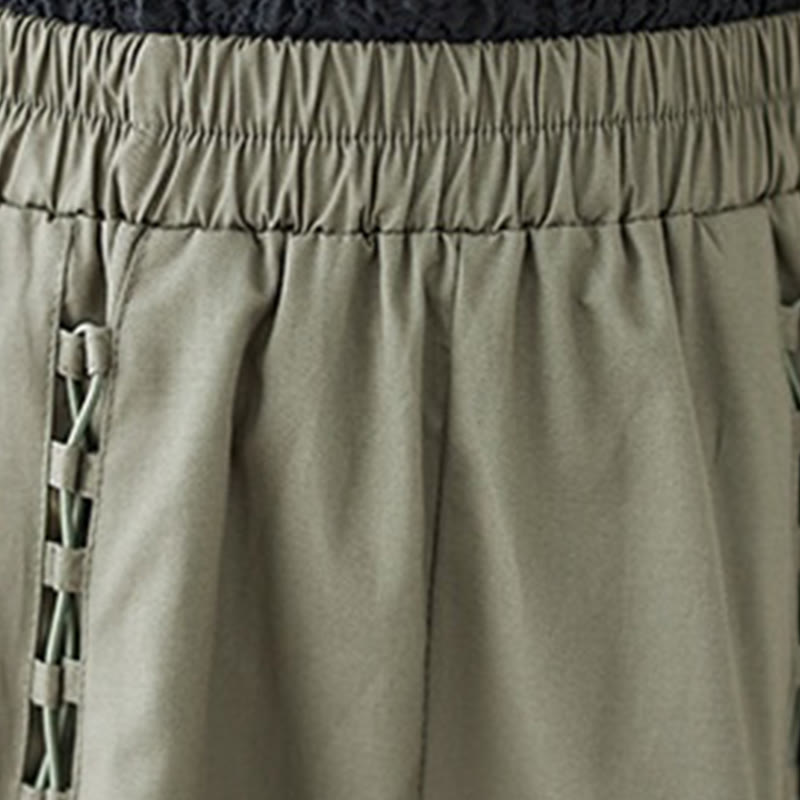 Nimara Ritual Summer Casual Pure Color Pleated Design Women's Cotton Skirt
