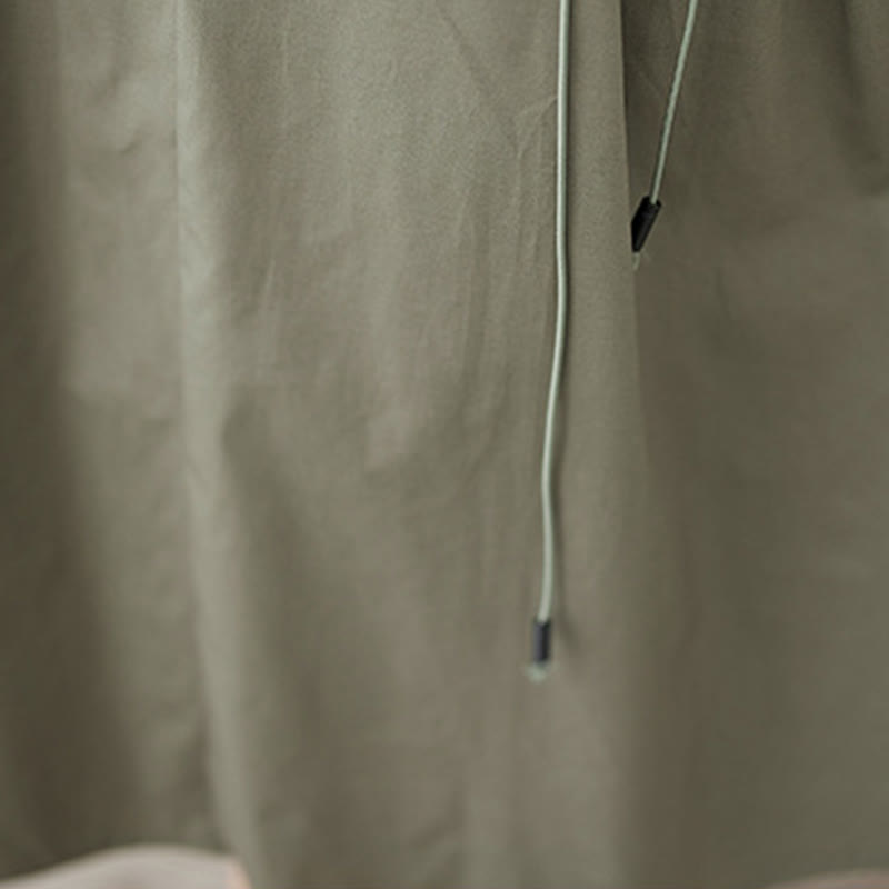 Nimara Ritual Summer Casual Pure Color Pleated Design Women's Cotton Skirt