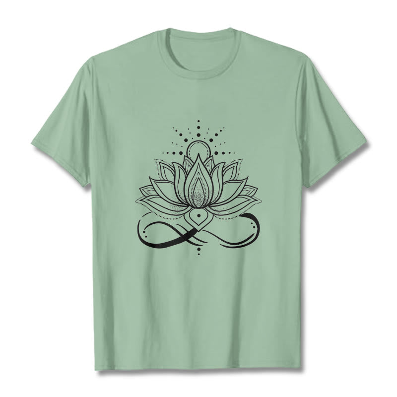 Nimara Ritual Lotus Flower Sun Design Tee T-shirt