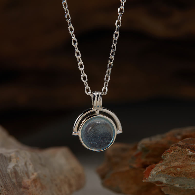 Nimara Ritual Red Agate Tiger Eye Aquamarine Moonstone 925 Sterling Silver Confidence Necklace Pendant