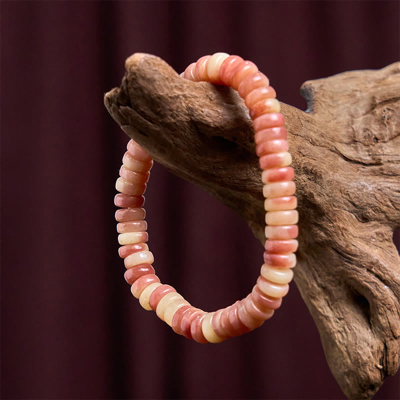 Nimara Ritual Natural Tibetan Camel Bone Purple Blood Beads Keep Away Evil Spirits Bracelet