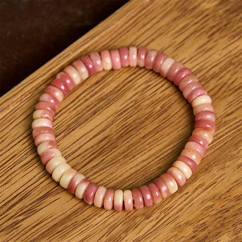 Nimara Ritual Natural Tibetan Camel Bone Purple Blood Beads Keep Away Evil Spirits Bracelet