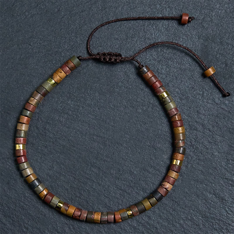 Nimara Ritual Rhodonite Healing Relationships Spacer Bead Bracelet
