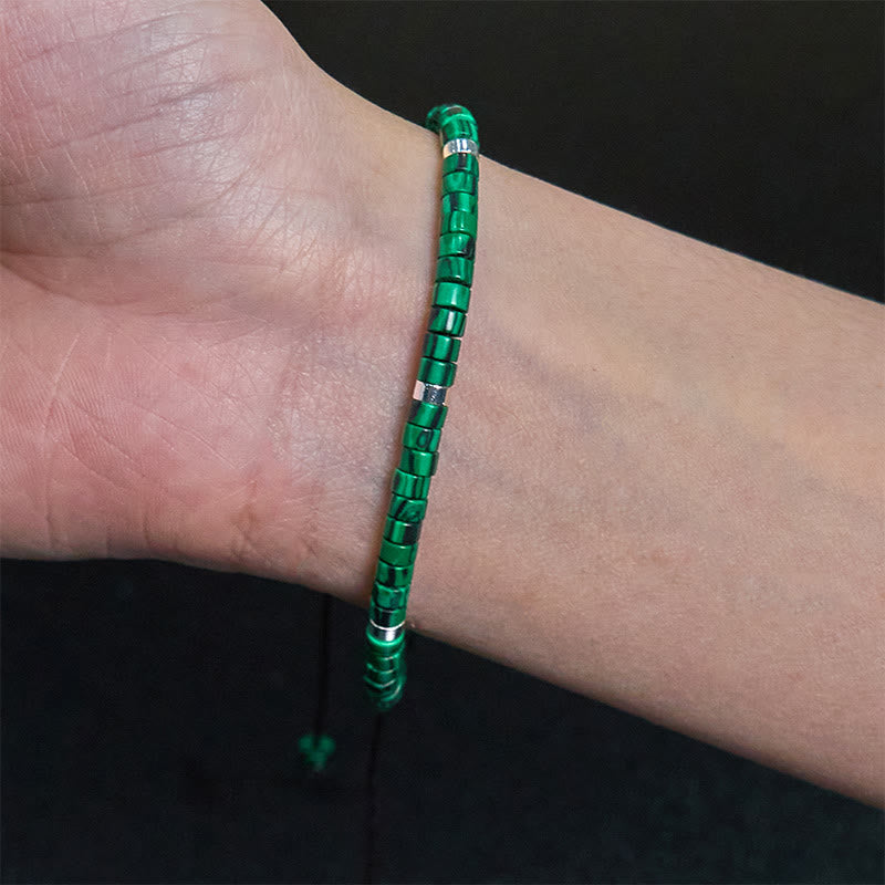 Nimara Ritual Malachite Anti-Anxiety Spacer Bead Bracelet