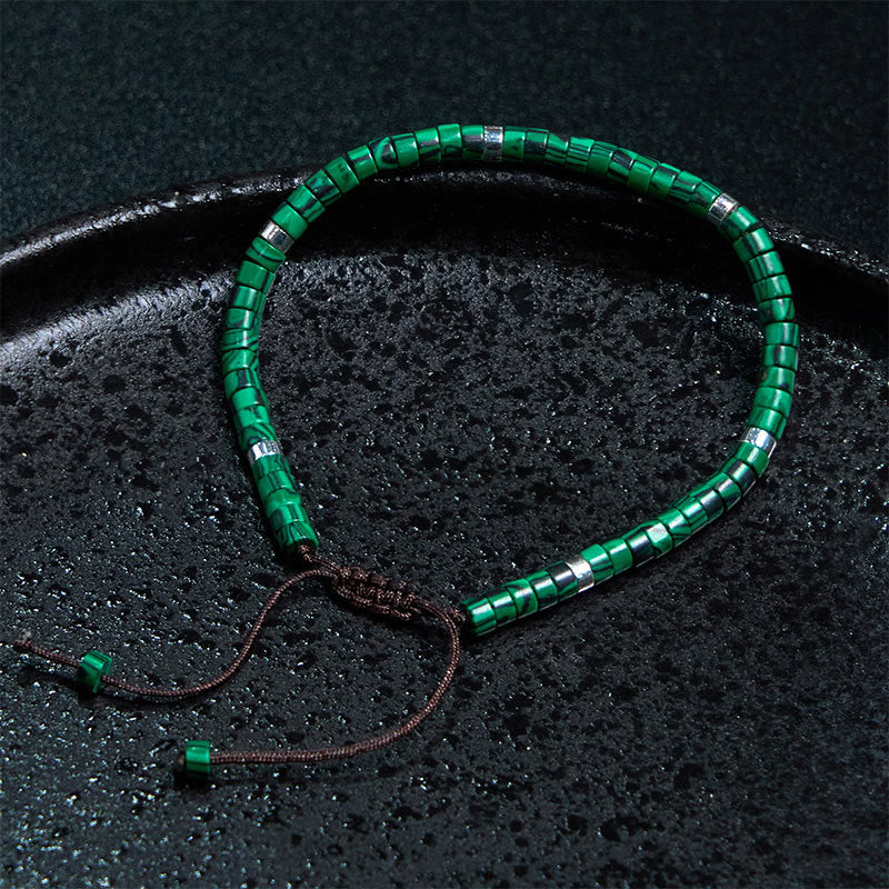 Nimara Ritual Malachite Anti-Anxiety Spacer Bead Bracelet
