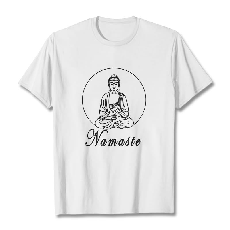 Nimara Ritual NAMASTE Buddha Meditating Tee T-shirt