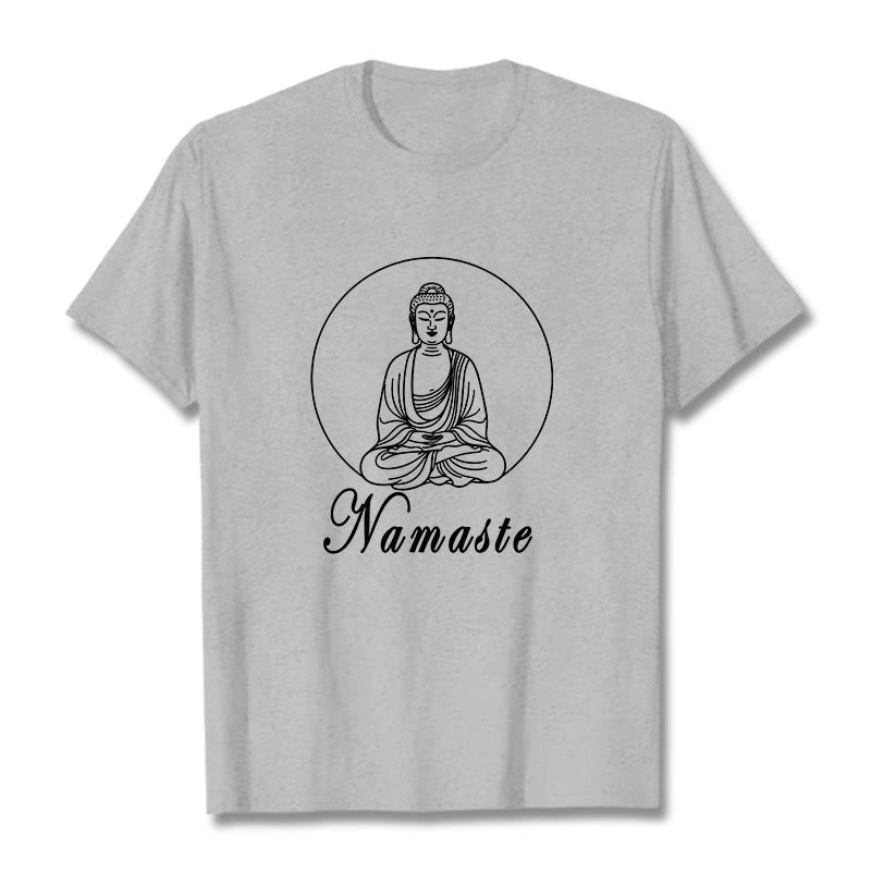 Nimara Ritual NAMASTE Buddha Meditating Tee T-shirt