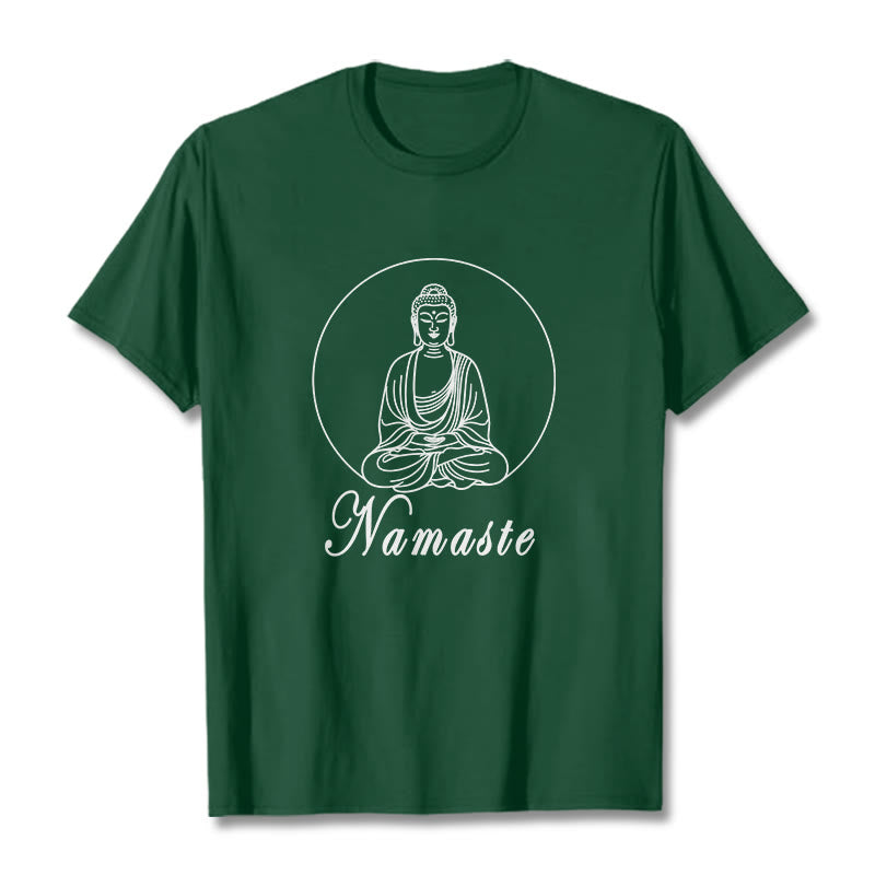 Nimara Ritual NAMASTE Buddha Meditating Tee T-shirt