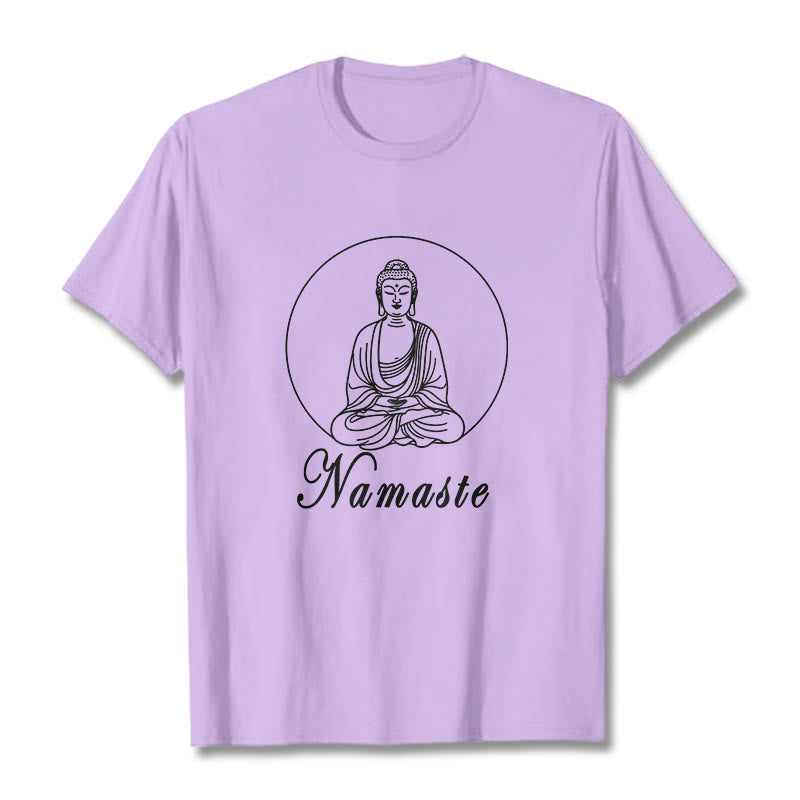 Nimara Ritual NAMASTE Buddha Meditating Tee T-shirt
