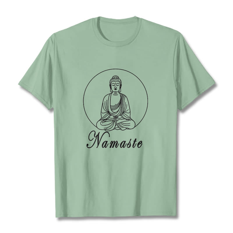 Nimara Ritual NAMASTE Buddha Meditating Tee T-shirt