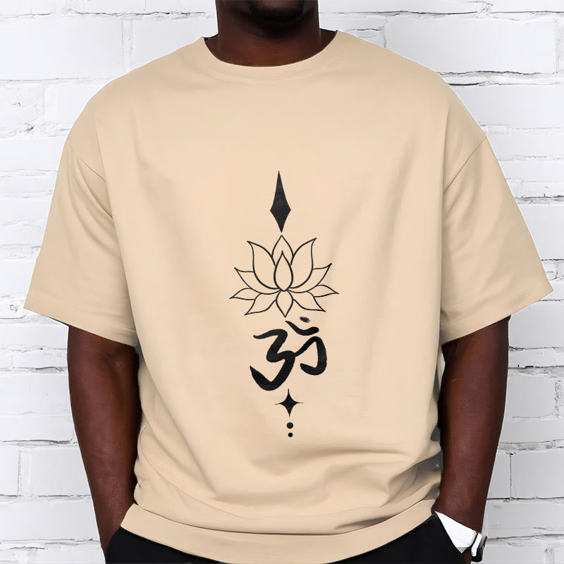 Nimara Ritual Om Symbol Lotus Tee T-shirt