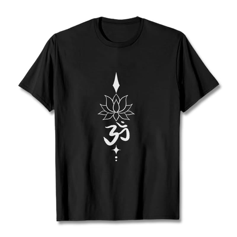 Nimara Ritual Om Symbol Lotus Tee T-shirt
