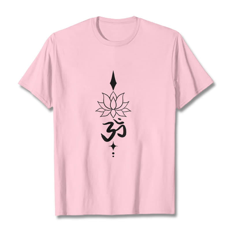 Nimara Ritual Om Symbol Lotus Tee T-shirt