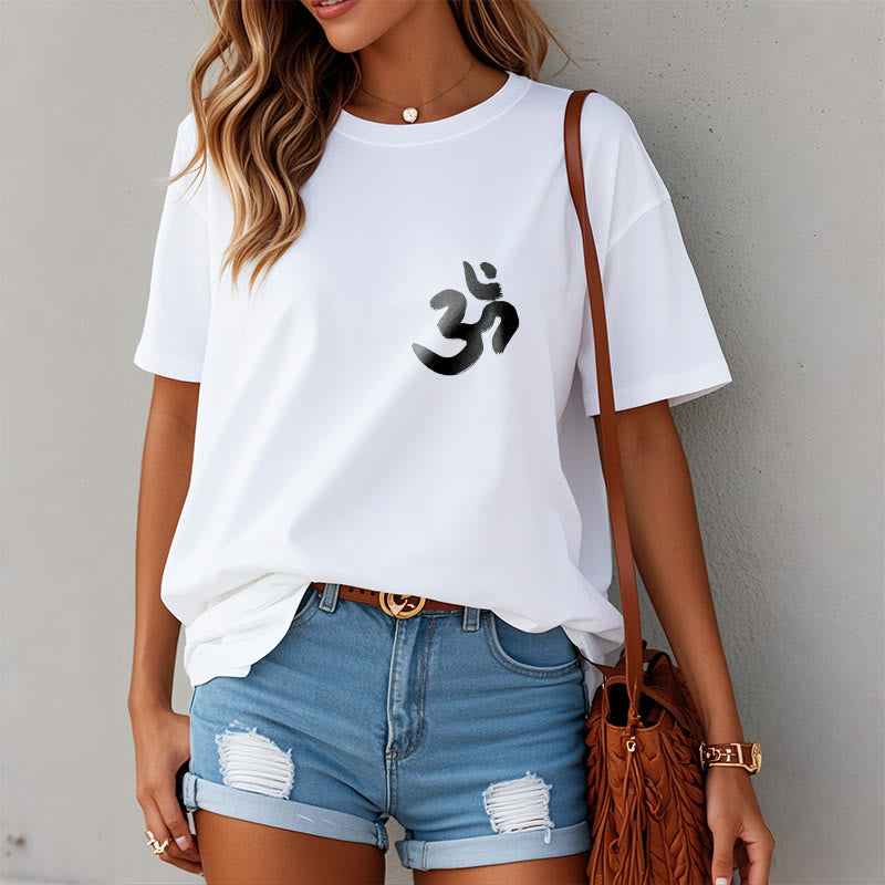 Nimara Ritual Om Symbol Sanskrit Tee T-shirt