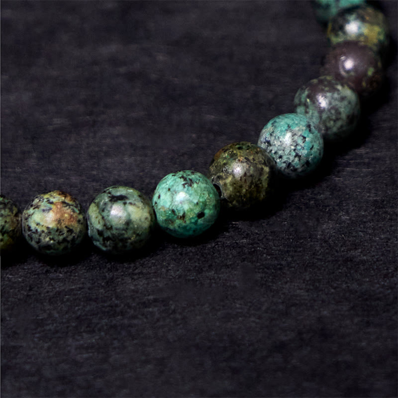 Nimara Ritual Vintage Distressed Design Turquoise Copper Balance Bracelet