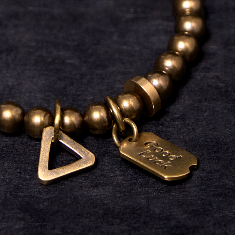 Nimara Ritual "Wishing You Good Luck Always" Pure Copper Brass Bracelet Includes Gift Message Card