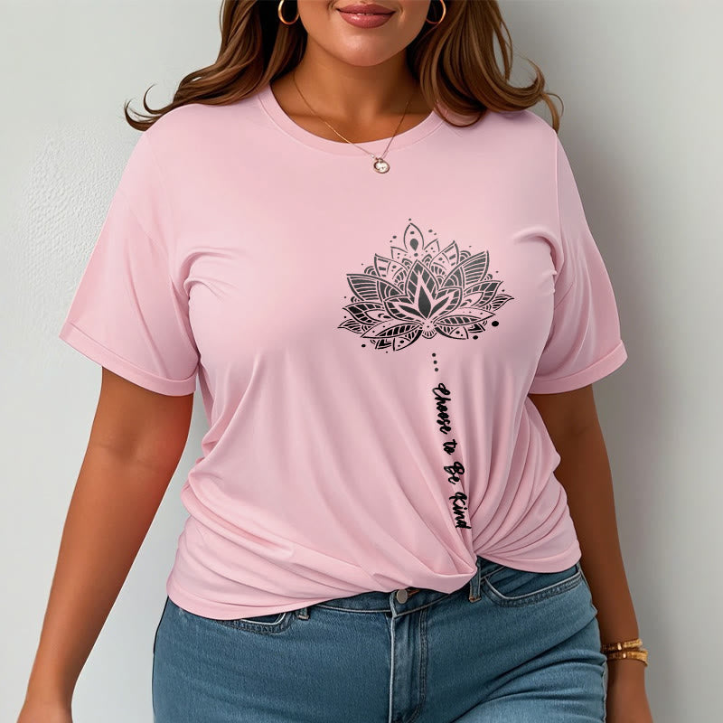 Nimara Ritual Choose To Be Kind Geometric Flower Tee T-shirt