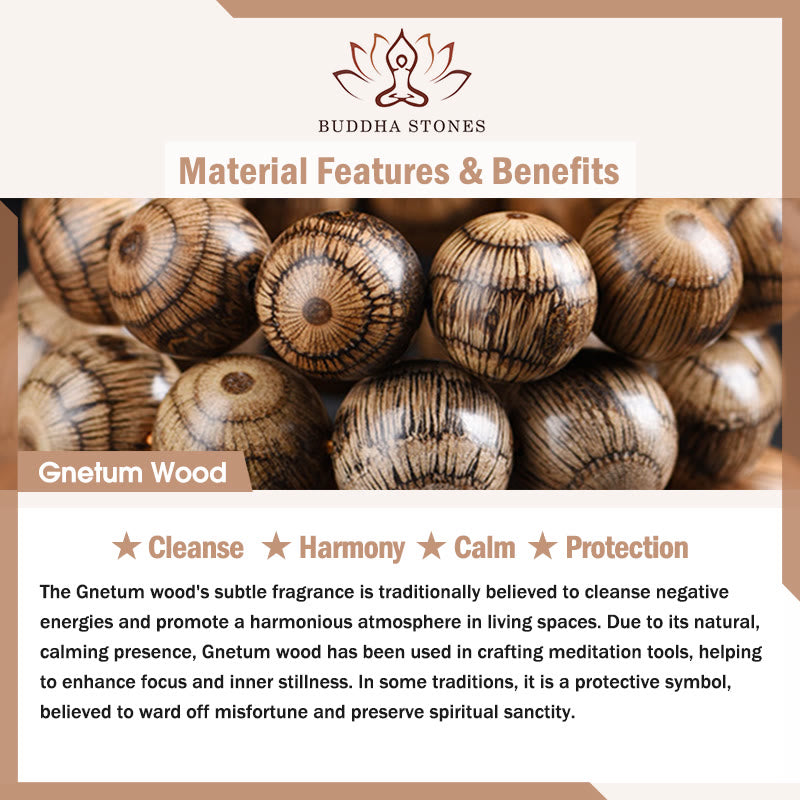 Nimara Ritual Gnetum Wood Beads Protection Bracelet