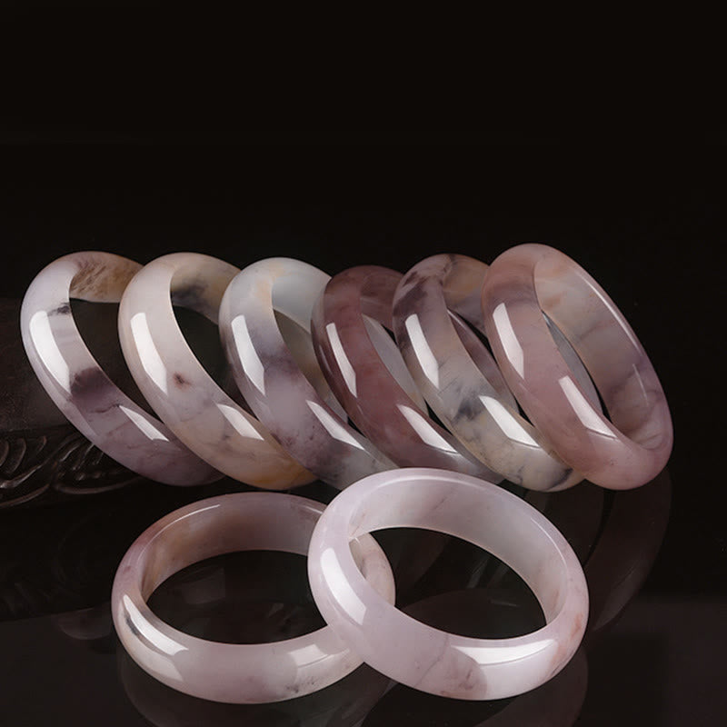 Nimara Ritual Purple Jade Happiness Protection Bracelet Bangle