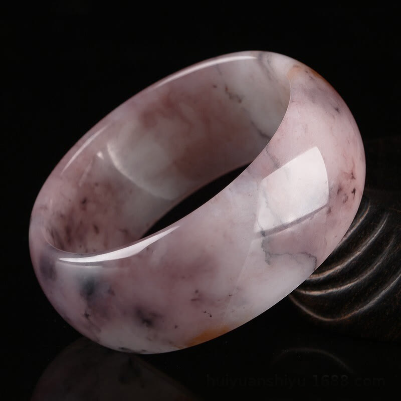 Nimara Ritual Purple Jade Happiness Protection Bracelet Bangle