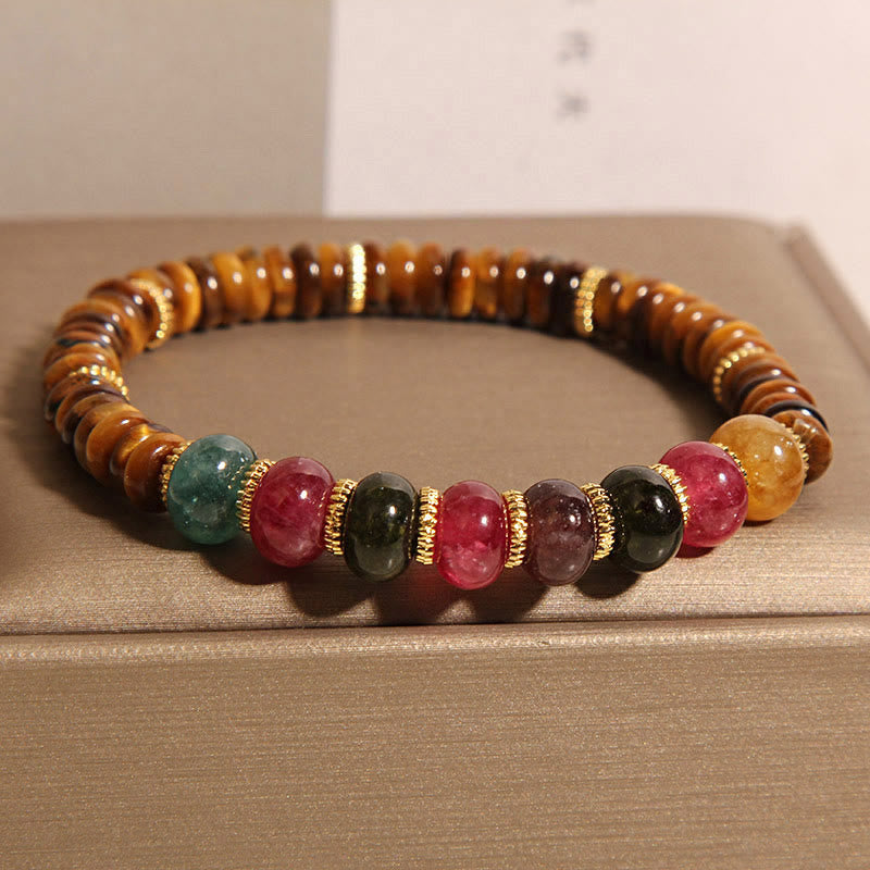 Nimara Ritual Natural Tiger Eye Tourmaline Strength Bracelet