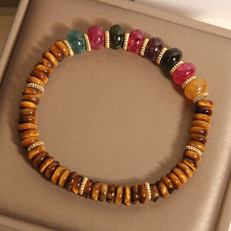 Nimara Ritual Natural Tiger Eye Tourmaline Strength Bracelet