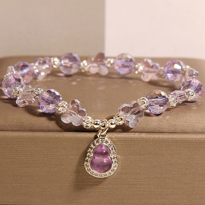 Nimara Ritual Butterfly Gourd Amethyst Citrine Labradorite Balance Bracelet