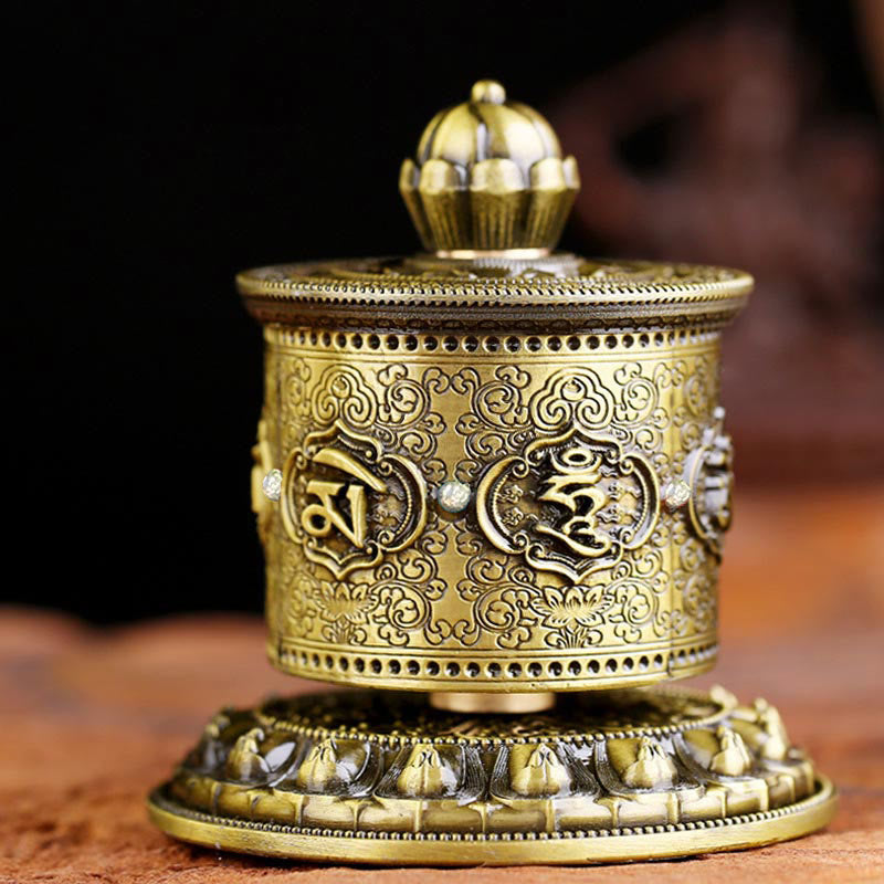 Nimara Ritual Tibetan Blessing Prayer Wheel Car Decoration