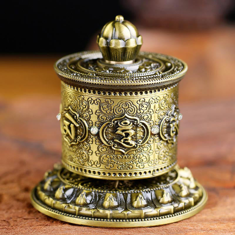 Nimara Ritual Tibetan Blessing Prayer Wheel Car Decoration