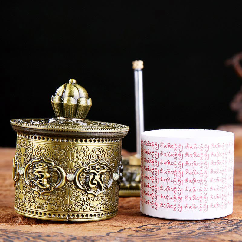 Nimara Ritual Tibetan Blessing Prayer Wheel Car Decoration