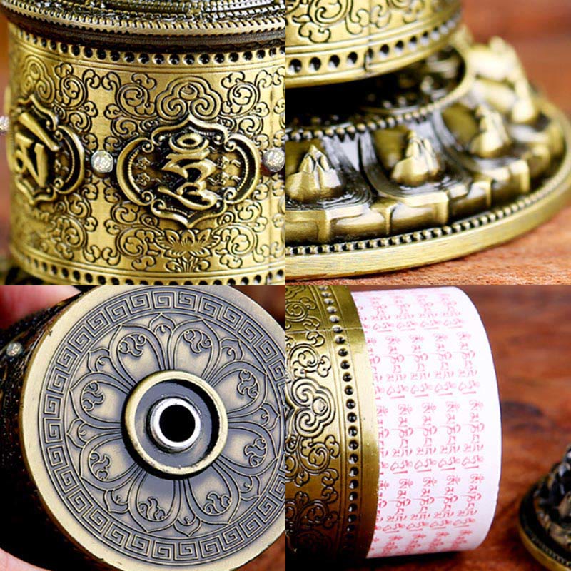 Nimara Ritual Tibetan Blessing Prayer Wheel Car Decoration